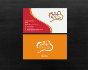 Business Card Design by Brand aid for Red Desert Reptiles | Design: #16932075