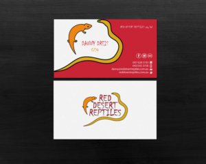 Diseño de Tarjeta de Presentación por Brand aid para Red Desert Reptiles | Diseño: #16932111