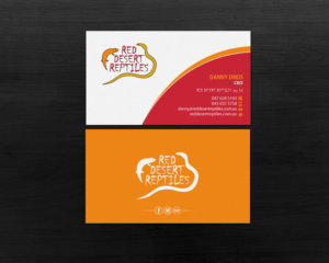 Business Card Design by Brand aid for Red Desert Reptiles | Design: #16932889
