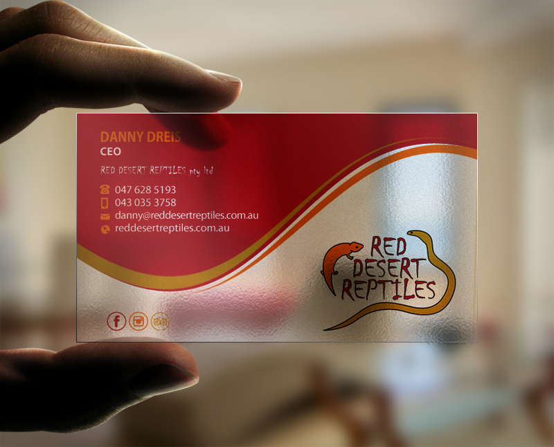 Design de Carte de Visite par Brand aid pour Red Desert Reptiles | Design #16932936