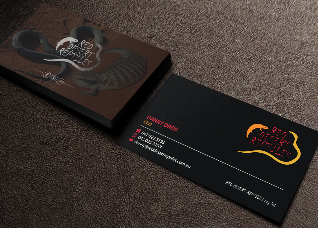 Design de Carte de Visite par Brand aid pour Red Desert Reptiles | Design #16973000