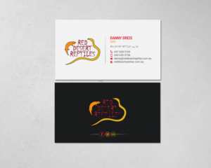 Design de Carte de Visite par chandrayaan.creative pour Red Desert Reptiles | Design : #16928224