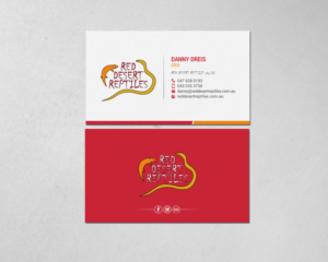 Design de Carte de Visite par chandrayaan.creative pour Red Desert Reptiles | Design : #16928408