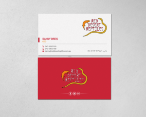 Design de Carte de Visite par chandrayaan.creative pour Red Desert Reptiles | Design : #16928409