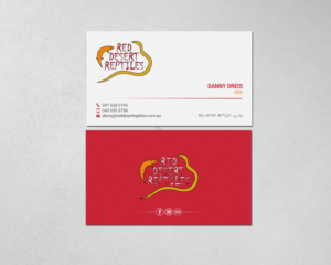 Design de Carte de Visite par chandrayaan.creative pour Red Desert Reptiles | Design : #16928410