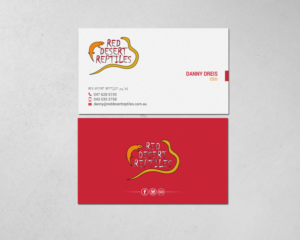 Design de Carte de Visite par chandrayaan.creative pour Red Desert Reptiles | Design : #16928412