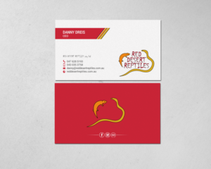 Design de Carte de Visite par chandrayaan.creative pour Red Desert Reptiles | Design : #16928579