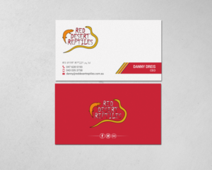 Design de Carte de Visite par chandrayaan.creative pour Red Desert Reptiles | Design : #16928580