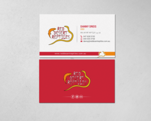 Design de Carte de Visite par chandrayaan.creative pour Red Desert Reptiles | Design : #16928581