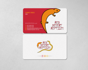 Design de Carte de Visite par chandrayaan.creative pour Red Desert Reptiles | Design : #16928688