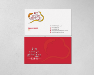 Design de Carte de Visite par chandrayaan.creative pour Red Desert Reptiles | Design : #16928689