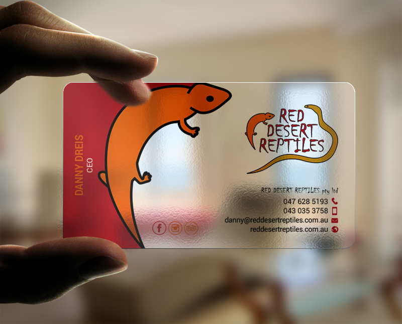 Business Card Design by chandrayaan.creative for Red Desert Reptiles | Design #16928690