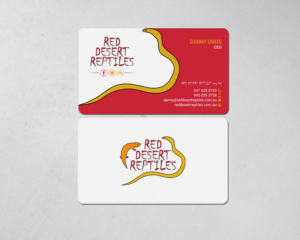 Design de Carte de Visite par chandrayaan.creative pour Red Desert Reptiles | Design : #16928692