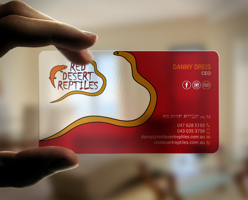Business Card Design by chandrayaan.creative for Red Desert Reptiles | Design #16931787