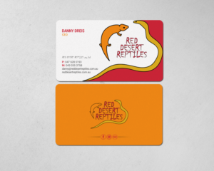 Design de Carte de Visite par chandrayaan.creative pour Red Desert Reptiles | Design : #16931788