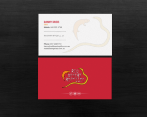 Design de Carte de Visite par chandrayaan.creative pour Red Desert Reptiles | Design : #16931790