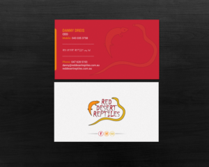Design de Carte de Visite par chandrayaan.creative pour Red Desert Reptiles | Design : #16931791