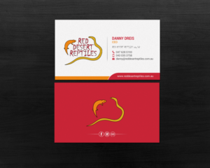 Design de Carte de Visite par chandrayaan.creative pour Red Desert Reptiles | Design : #16931949