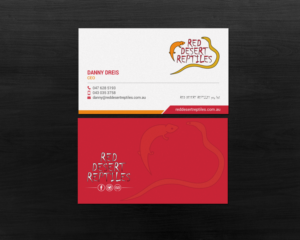 Design de Carte de Visite par chandrayaan.creative pour Red Desert Reptiles | Design : #16931950