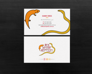 Design de Carte de Visite par chandrayaan.creative pour Red Desert Reptiles | Design : #16931951