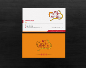 Design de Carte de Visite par chandrayaan.creative pour Red Desert Reptiles | Design : #16931952