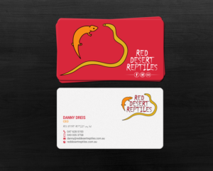 Diseño de Tarjeta de Presentación por chandrayaan.creative para Red Desert Reptiles | Diseño: #16932128