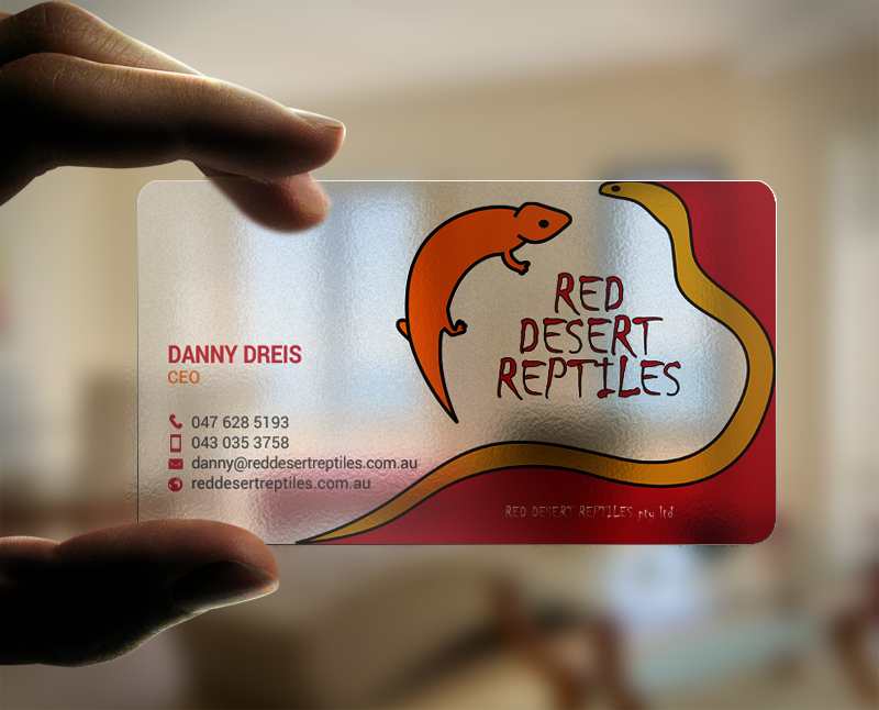 Diseño de Tarjeta de Presentación por chandrayaan.creative para Red Desert Reptiles | Diseño #16932150