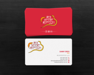 Business Card Design by chandrayaan.creative for Red Desert Reptiles | Design #16932151