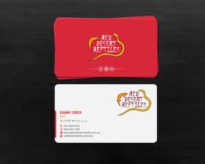 Diseño de Tarjeta de Presentación por chandrayaan.creative para Red Desert Reptiles | Diseño: #16932152
