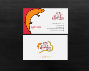 Business Card Design by chandrayaan.creative for Red Desert Reptiles | Design: #16932976