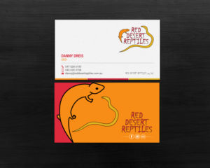 Diseño de Tarjeta de Presentación por chandrayaan.creative para Red Desert Reptiles | Diseño: #16933013