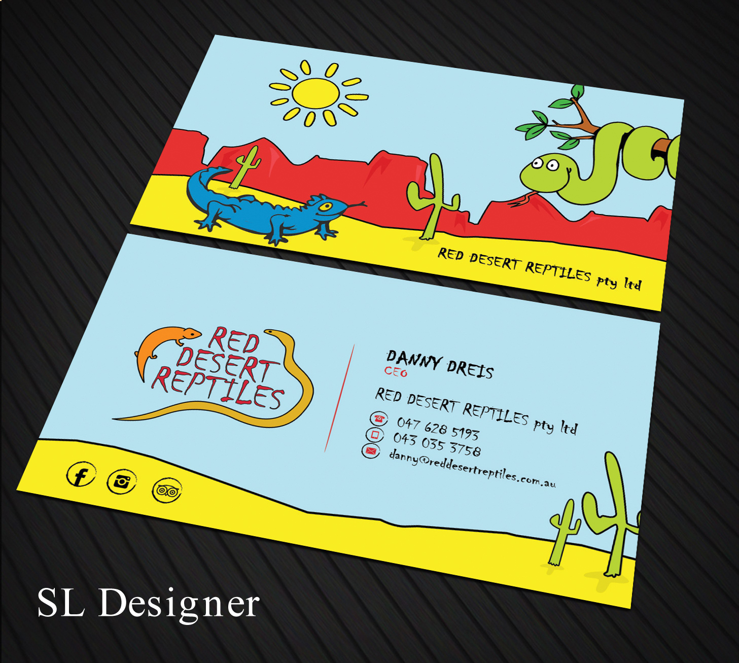 Diseño de Tarjeta de Presentación por SL Designer para Red Desert Reptiles | Diseño #16931683