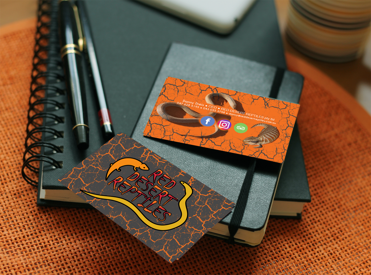 Business Card Design by VladimirSp for Red Desert Reptiles | Design #16958884