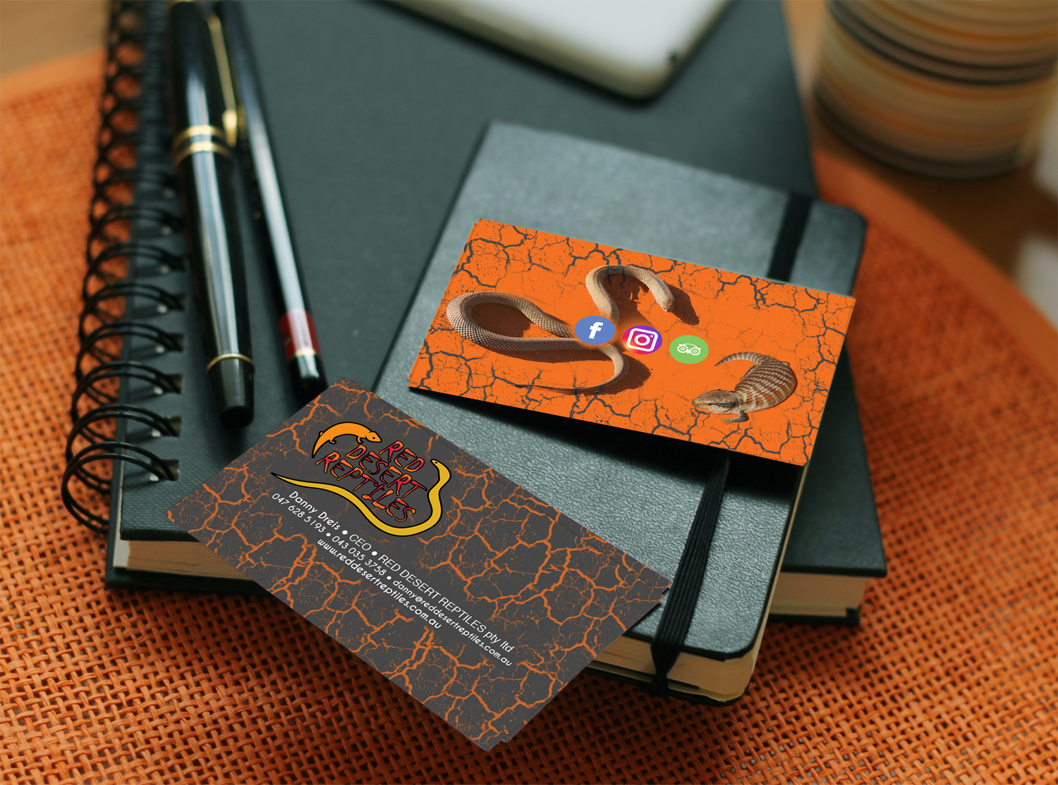 Business Card Design by VladimirSp for Red Desert Reptiles | Design #16979718
