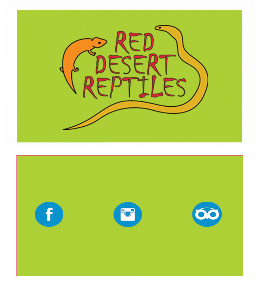 Business Card Design by abdeddine14 for Red Desert Reptiles | Design #17004792