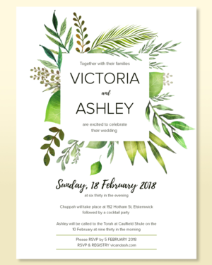 Invitation Design by EA5Designs