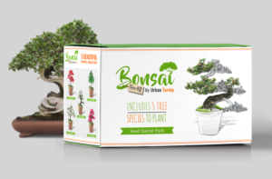 Package Design for  a  Grow Your Own Bonsai tree kit | Packaging Design by SAI DESIGNS