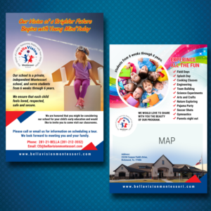 Flyer Design by uk for BellaVision Montessori | Design: #16933148