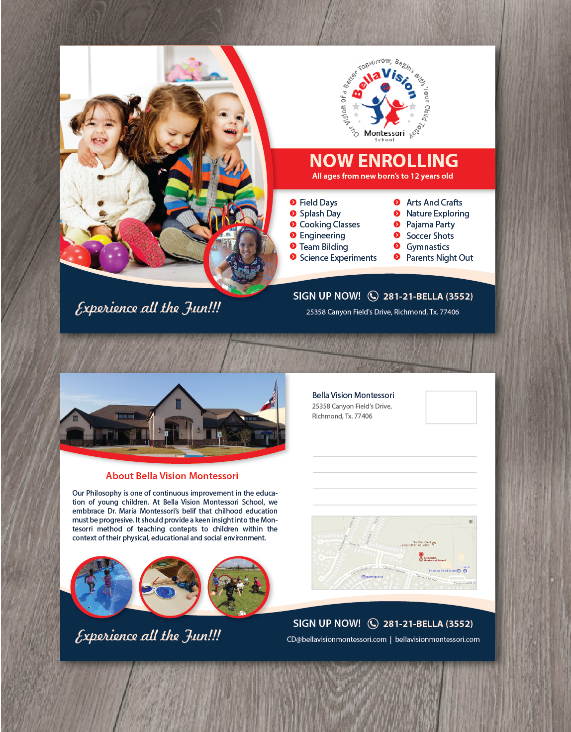 elegant playful childcare flyer design for bellavision montessori child care flyer