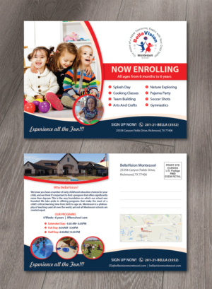 Diseño de Flyer por alex989 para BellaVision Montessori | Diseño: #16936867