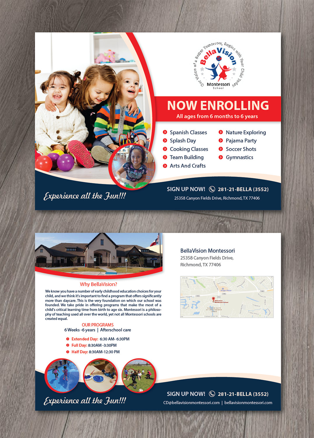 Flyer Design by alex989 for BellaVision Montessori | Design #16949697