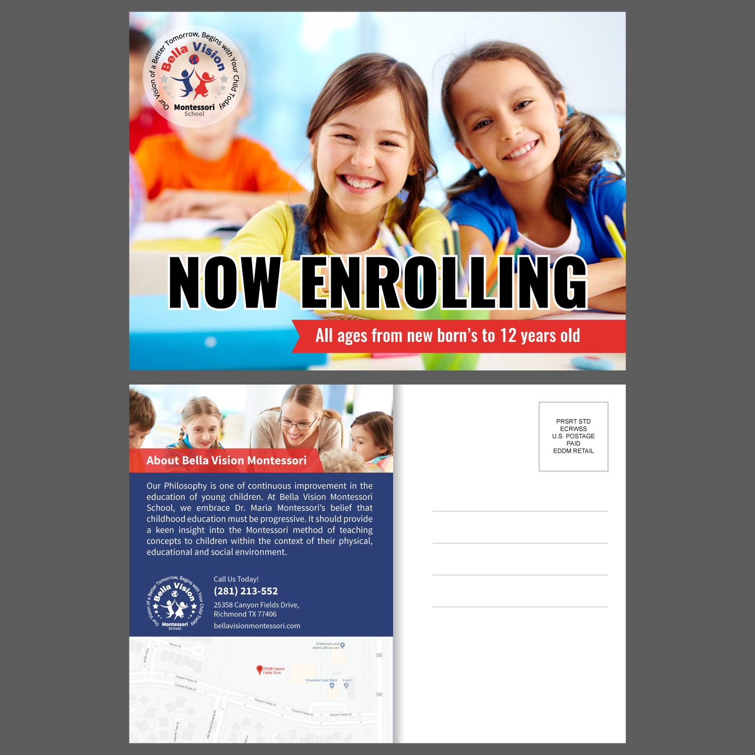 Flyer Design by adiazudin for BellaVision Montessori | Design #16935460