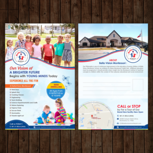 Diseño de Flyer por debdesign para BellaVision Montessori | Diseño: #16935519