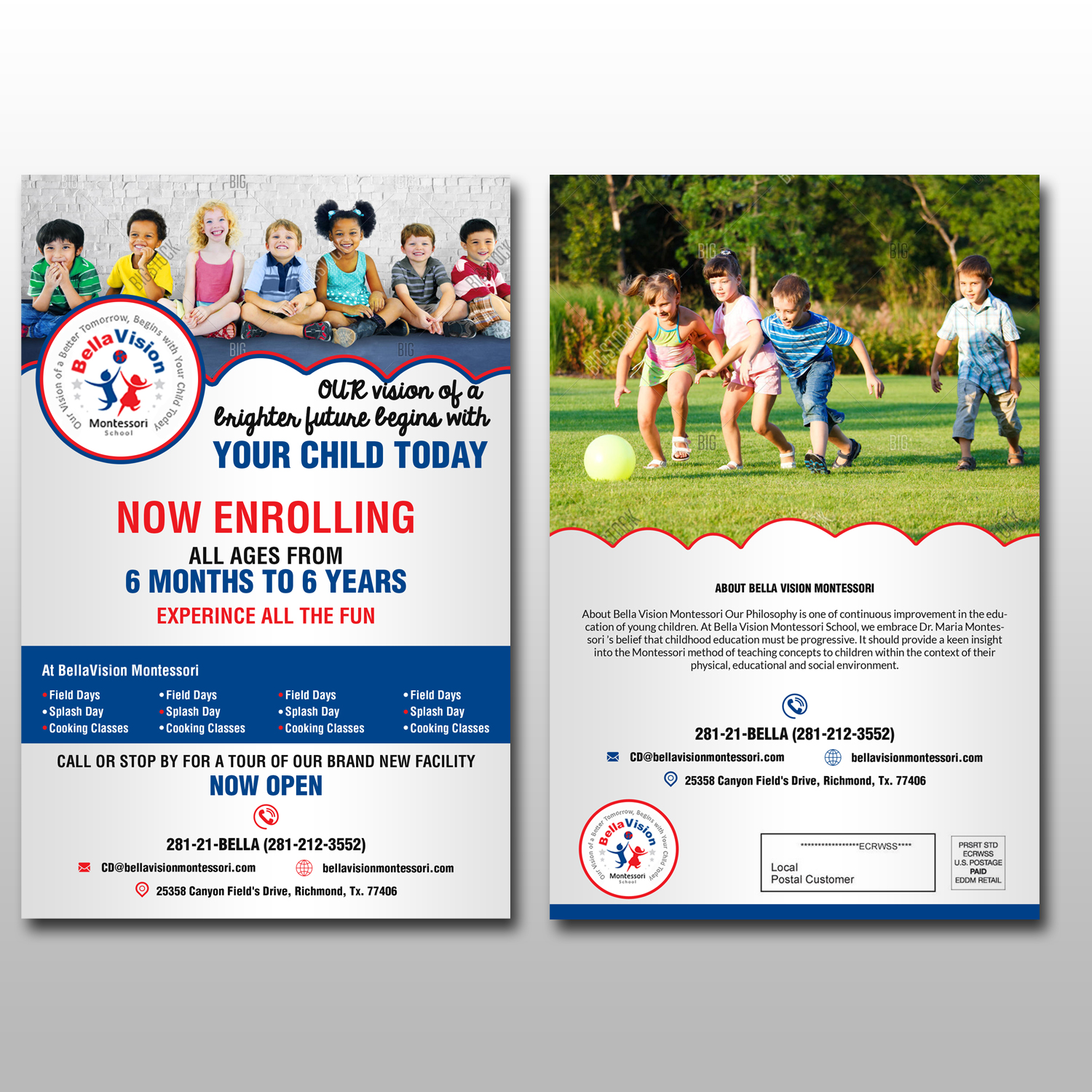 Flyer Design by debdesign for BellaVision Montessori | Design #16951757