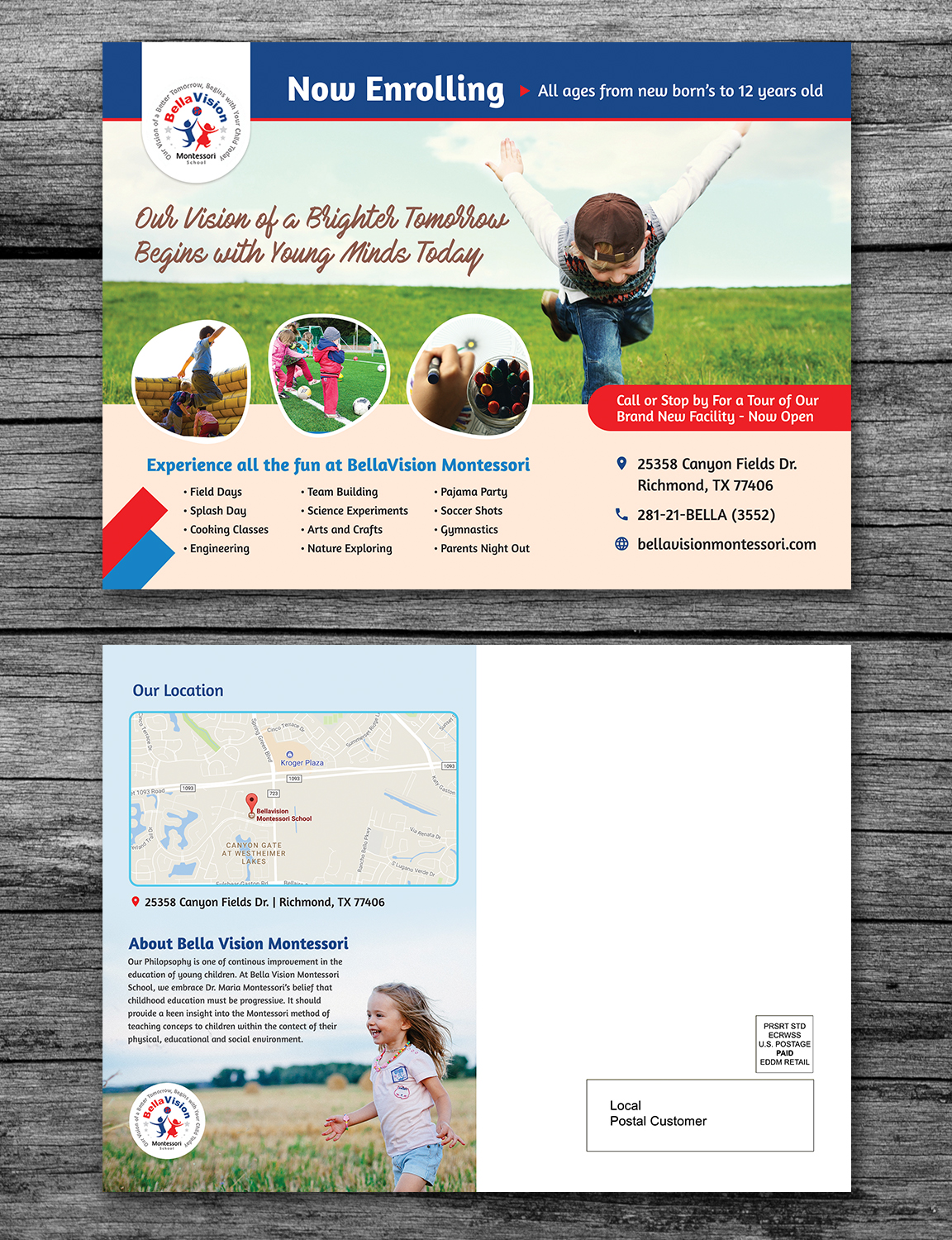Design de Flyer par sun_design pour BellaVision Montessori | Design #16936410