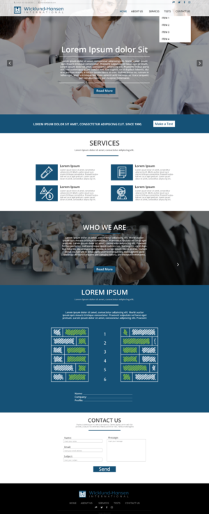 Bygger laget sterkt (english translate: buids your team strong) | Diseño Web por lionx