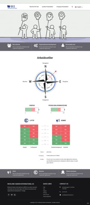 Web-Design von pb für Wicklund Hansen International | Design: #17039049