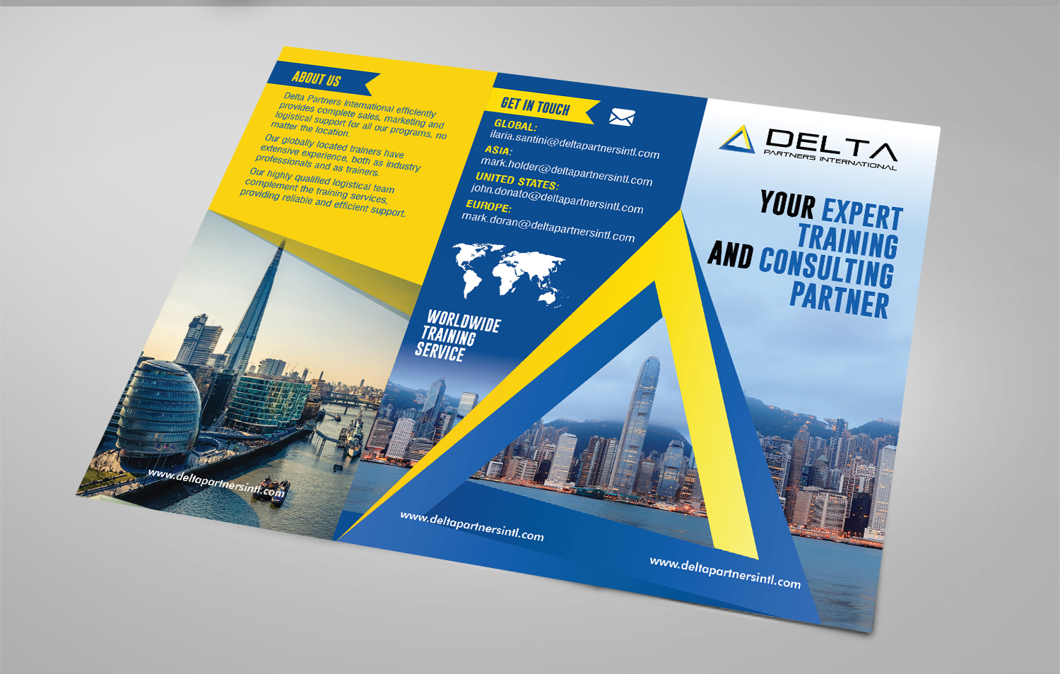 Broschüren-Design von ABGraphics für Delta Partners International | Design #16992728