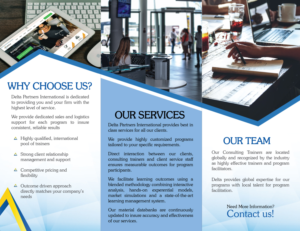 Brochure Design by Impressive Solutions for Delta Partners International | Design: #16958805