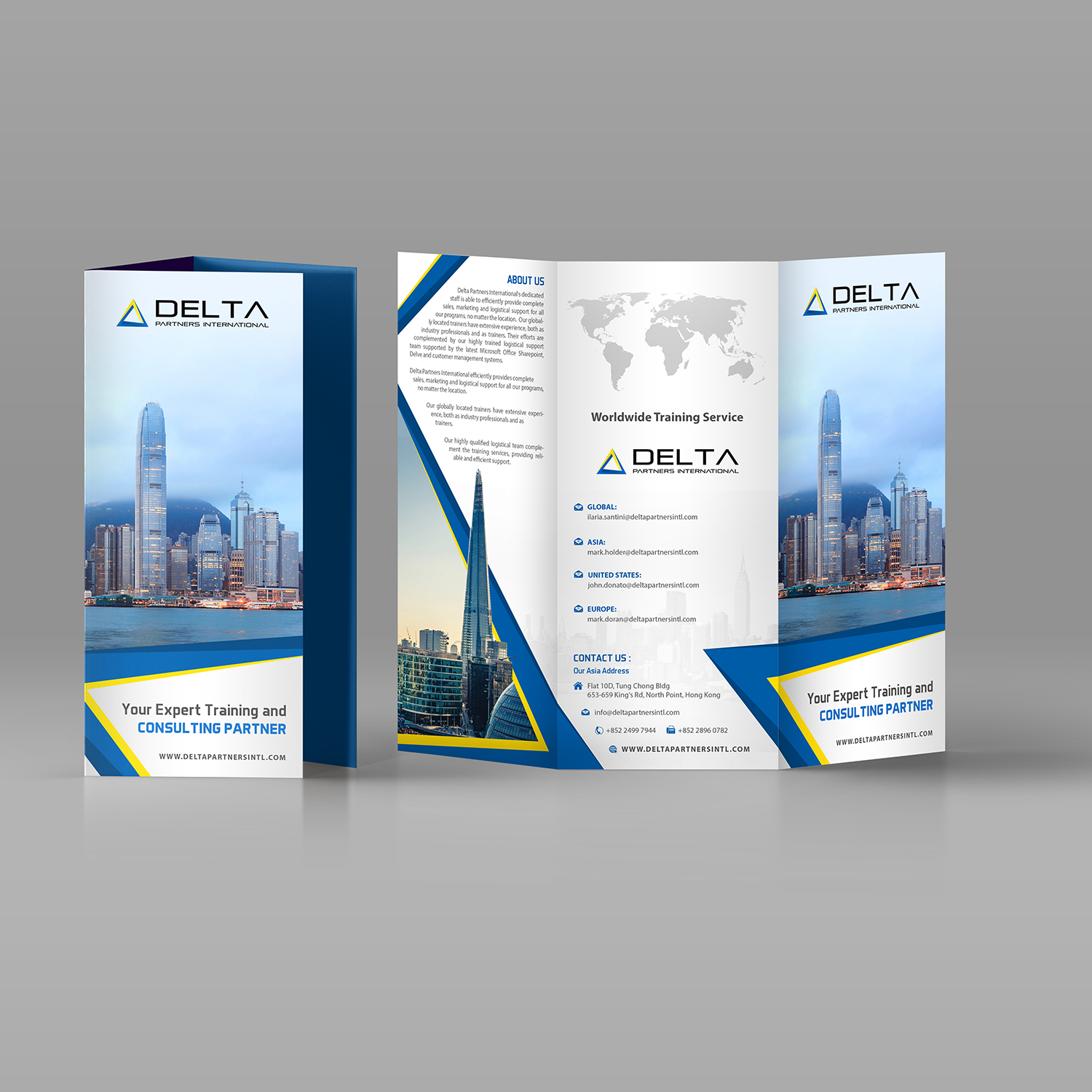 Diseño de Brochure por debdesign para Delta Partners International | Diseño #16969194